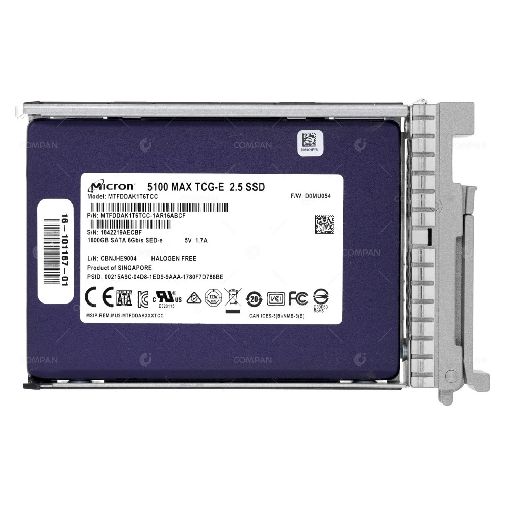 UCS-SD16TBMS4-EV CISCO SSD 1.6TB SATA 6G 2.5" SFF FOR CISCO UCS C220 M4